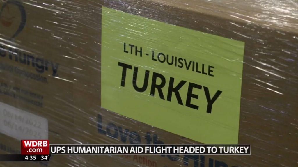UPS Humanitarian Aid Flight Headed To Turkey